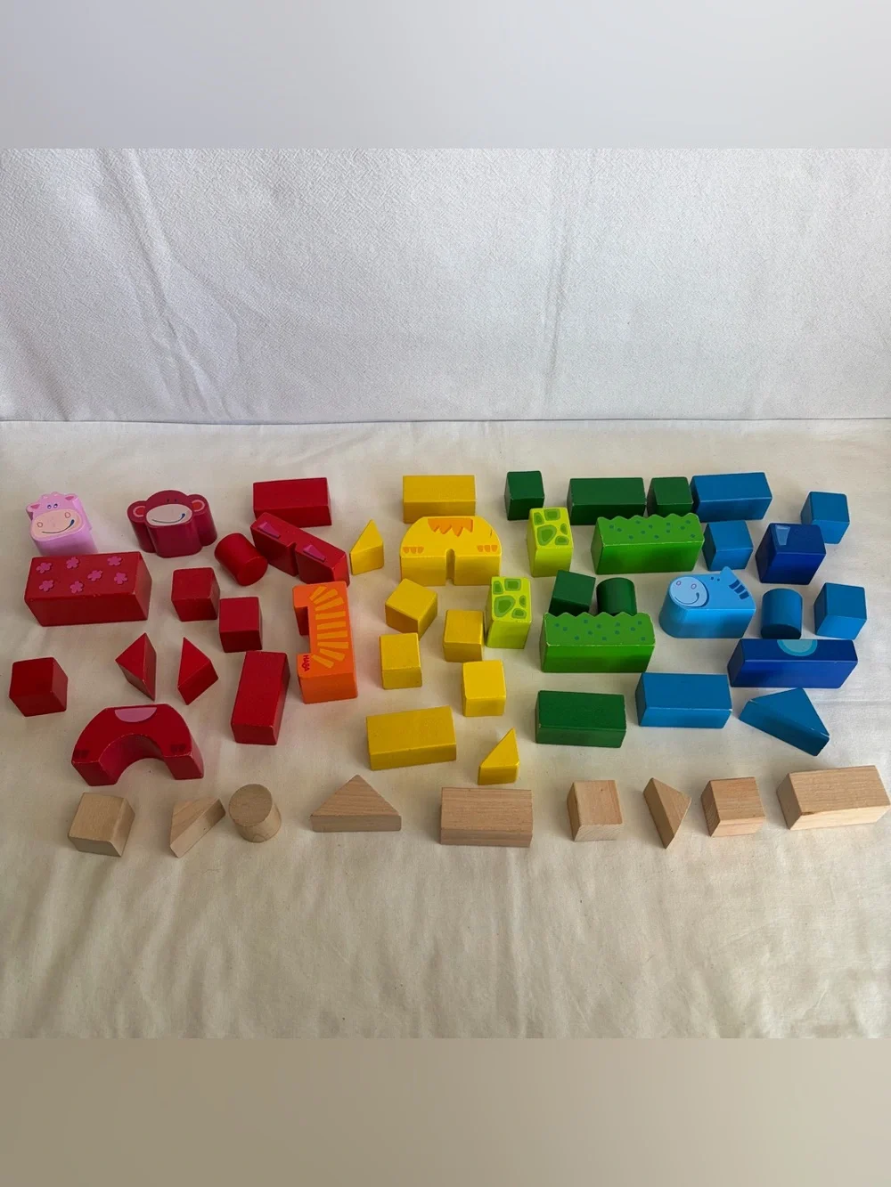 Miscellaneous mixed Colorful Wooden Building and Animal Blocks